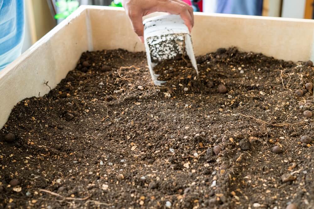 Exemple de sol pour le compost