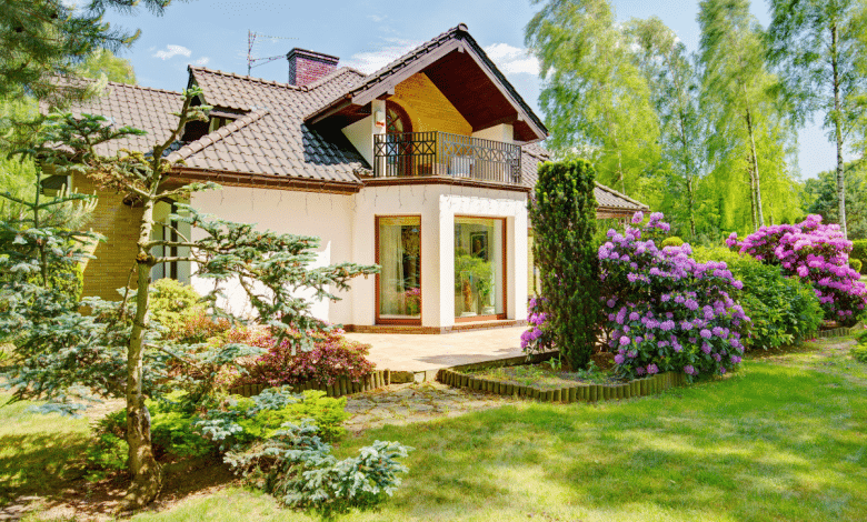 Jardin devant la maison