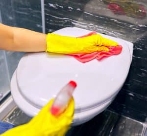 Nettoyage de toilettes