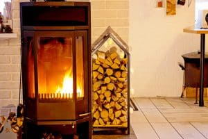Poêle a bois a la maison
