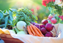Légumes dans un panier.
