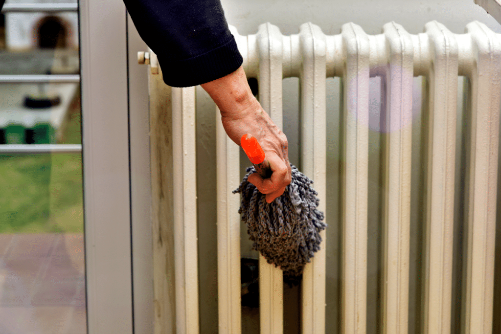 Nettoyer un radiateur.