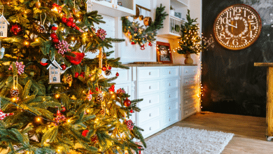 Sapin de Noel dans le salon