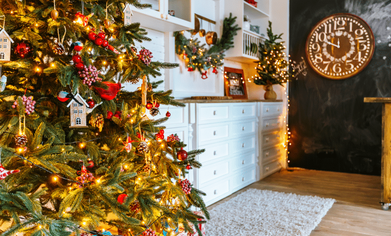 Sapin de Noel dans le salon