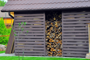 Stockage de bois de chauffage