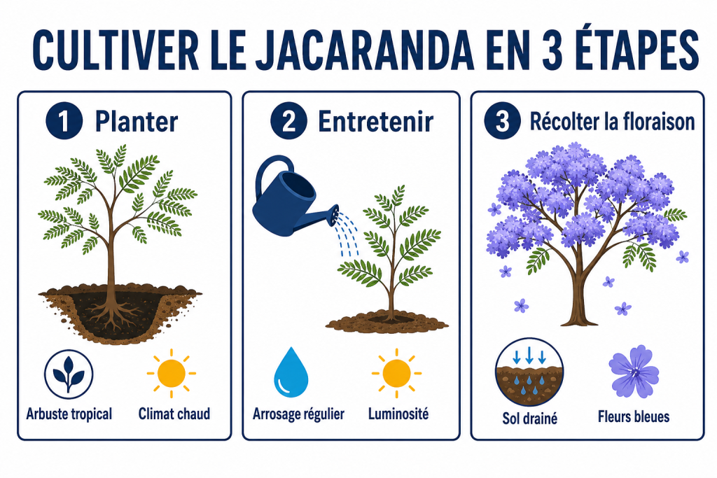 Cultiver le jacaranda en 3 étapes