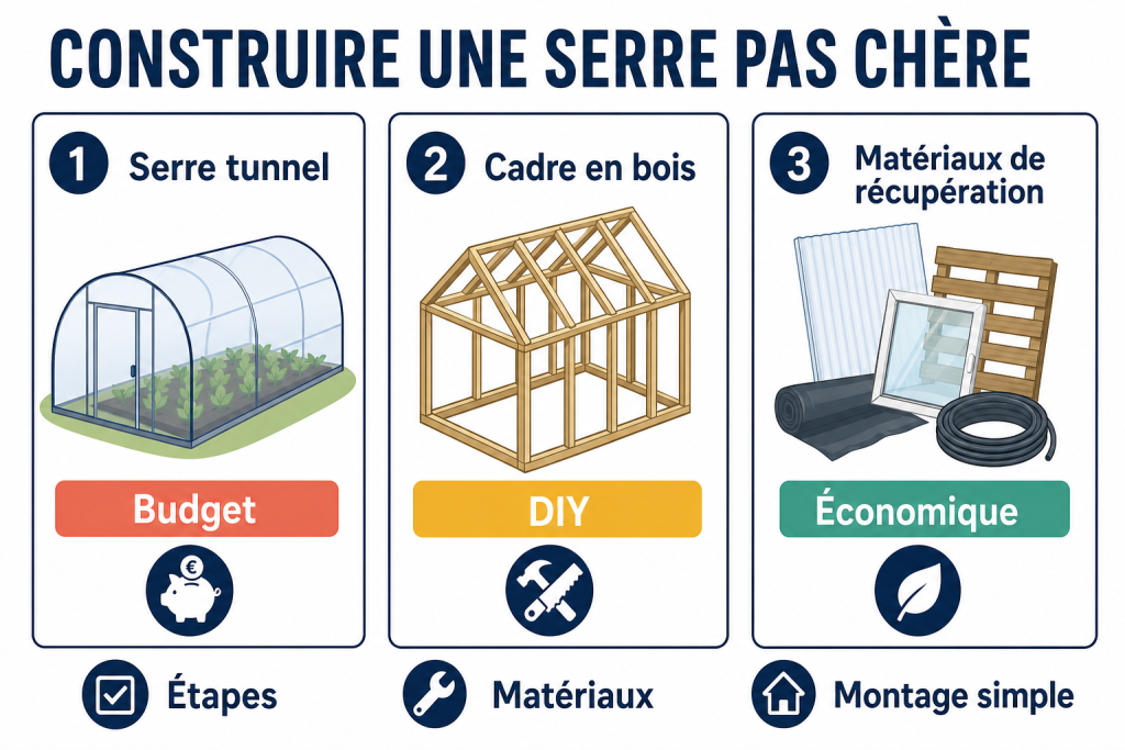 Construire une serre pas chère