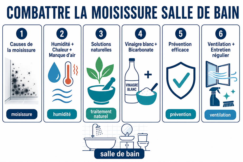 Combattre la moisissure salle de bain